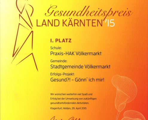 Gesundheitspreis 2015